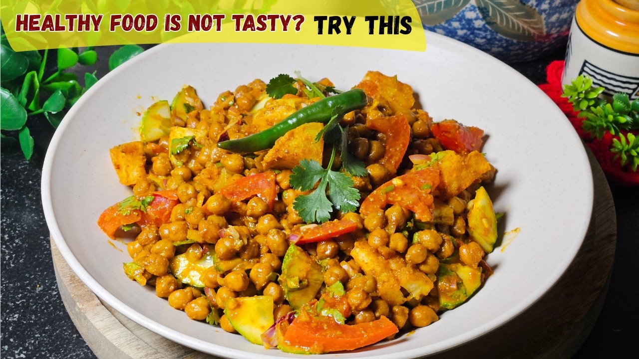 High Protein Kale Chana ki Chaat | Easy Weight Loss Snack | Healthy Chaat Recipe
