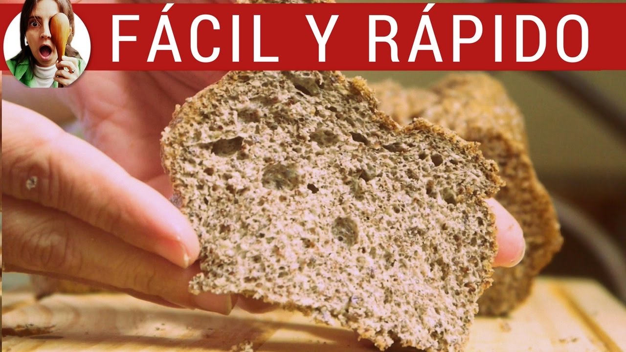 Pan casero de lino: SIN harina, sin gluten ¡y adelgaza!. Una receta de pan para celíacos genial.