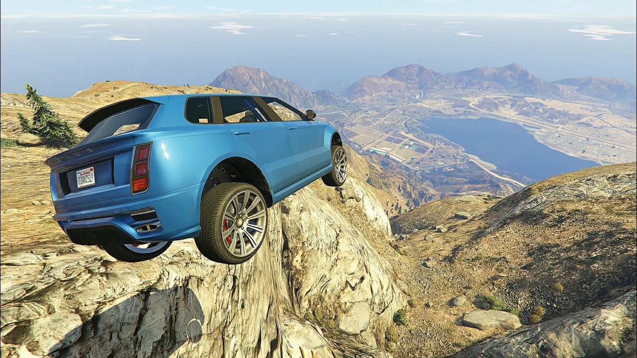 GTA 5 - Crash Testing Cars off Mt Chiliad (GTA 5 Crashes/Ragdolls) Ep.11