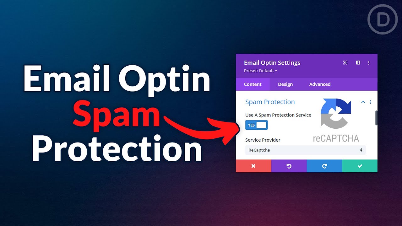 How to Use a Spam Protection Service in Divi&rsquo;s Email Optin Module