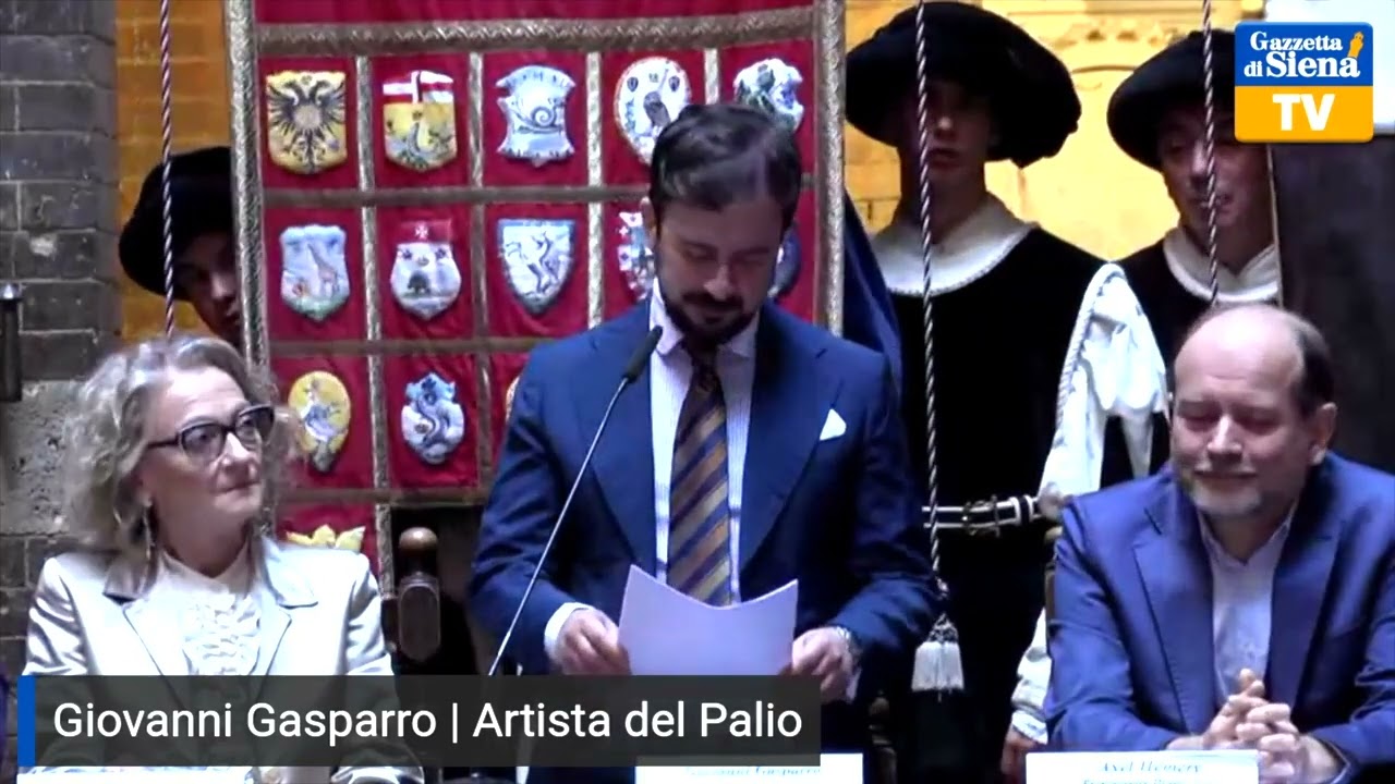 Le parole di Giovanni Gasparro, il pittore del Palio di Siena di Luglio 2024