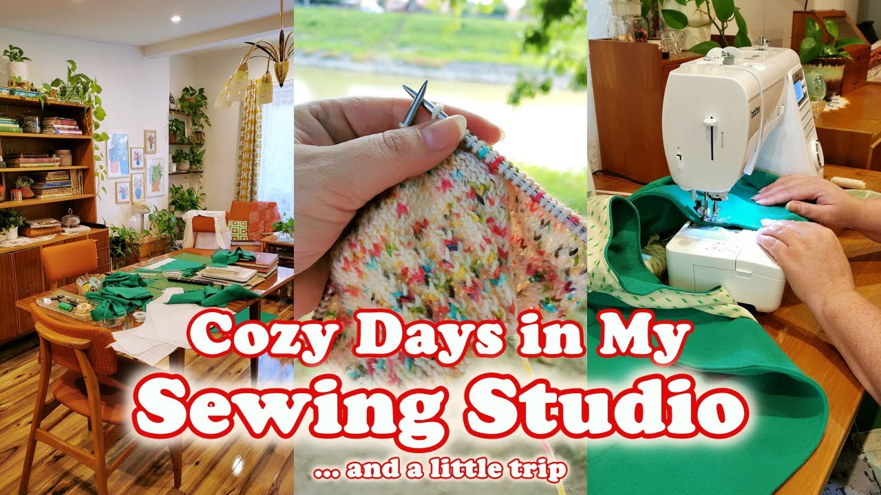 Cozy Days in My Sewing Studio | Sewing, Plant Care and a Little Trip
