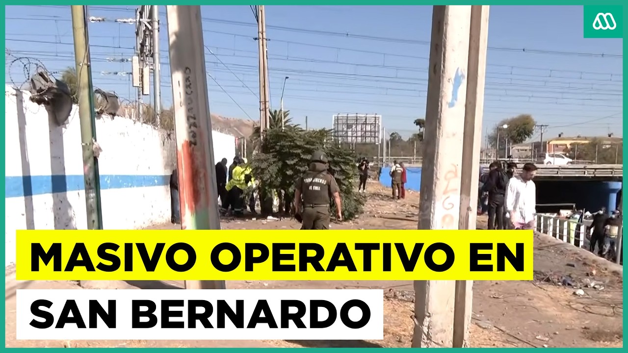 Masivo operativo en San Bernando: Buscan eliminar focos de delincuencia