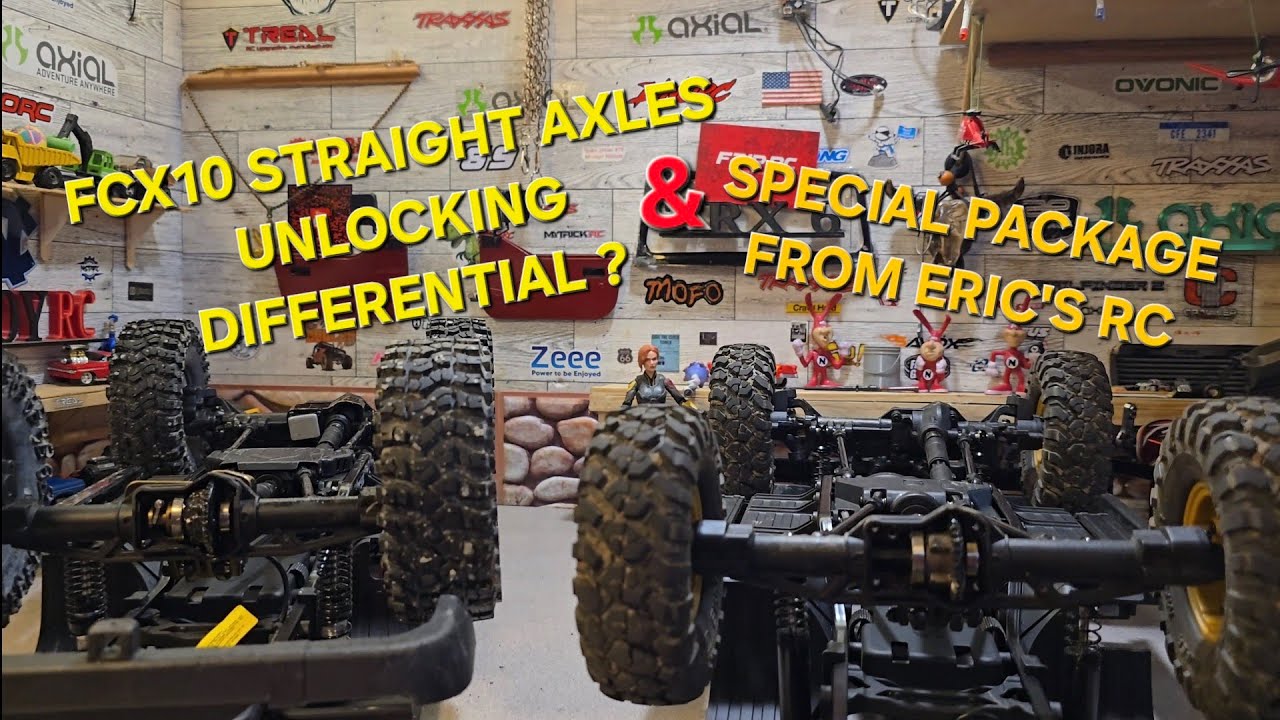 Can unlocking differentials work on FCX10 Camel trophy straight axles? & how to cut out windows. 