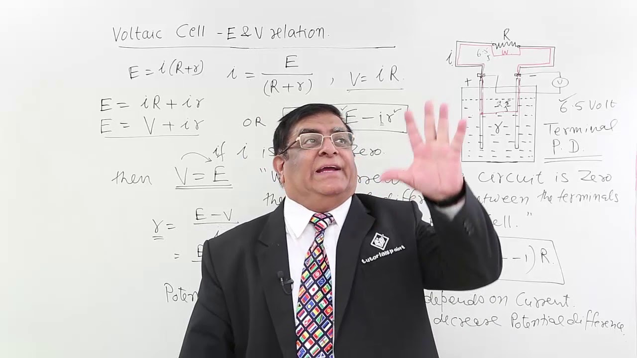 Class 12th – Voltaic Cell E and V Relation | Current Electricity | Tutorials Point
