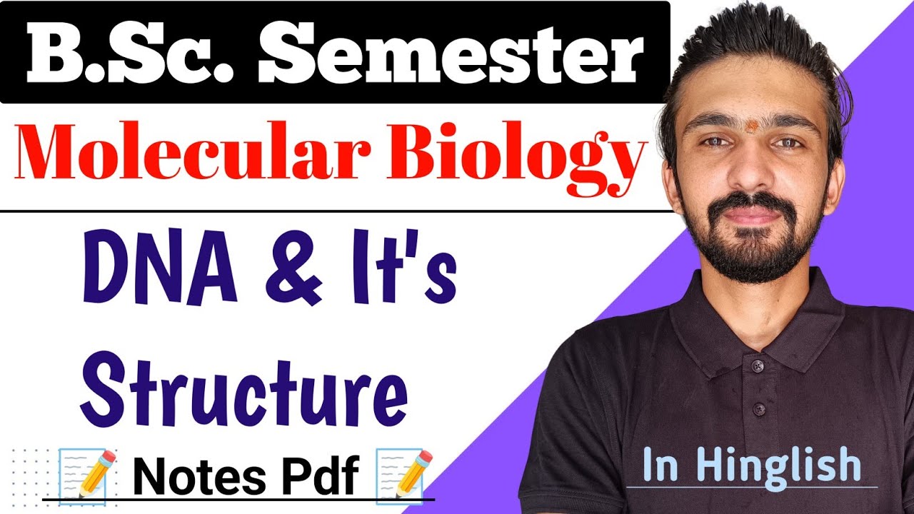 DNA & It's Structure || Bsc Semester || Molecular Biology || By Dadhich Sir