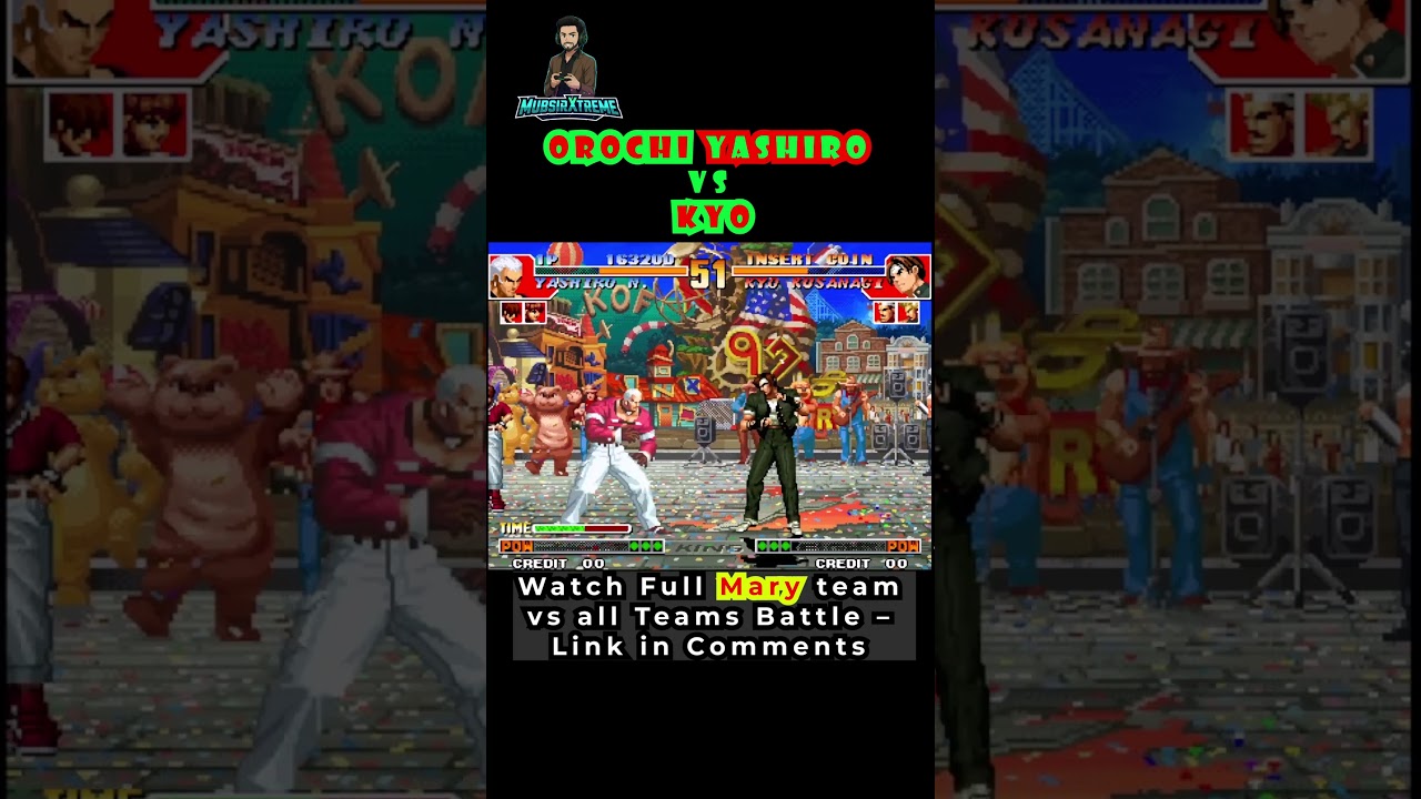 Orochi Yashiro vs Kyo – Super Desperation Battle | KOF 97 Plus 