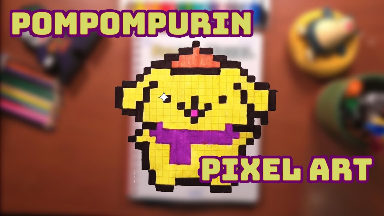 Making Pompompurin in Pixel Art | Sanrio Cutest Dog 🐶✨