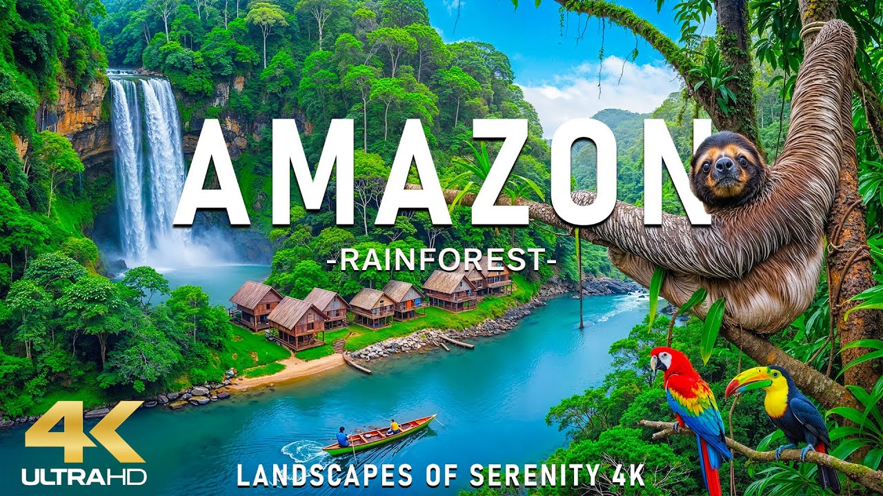 Amazon 4K | The Heart of Living Green – Endless Rainforests, Winding Rivers & Deep Calm