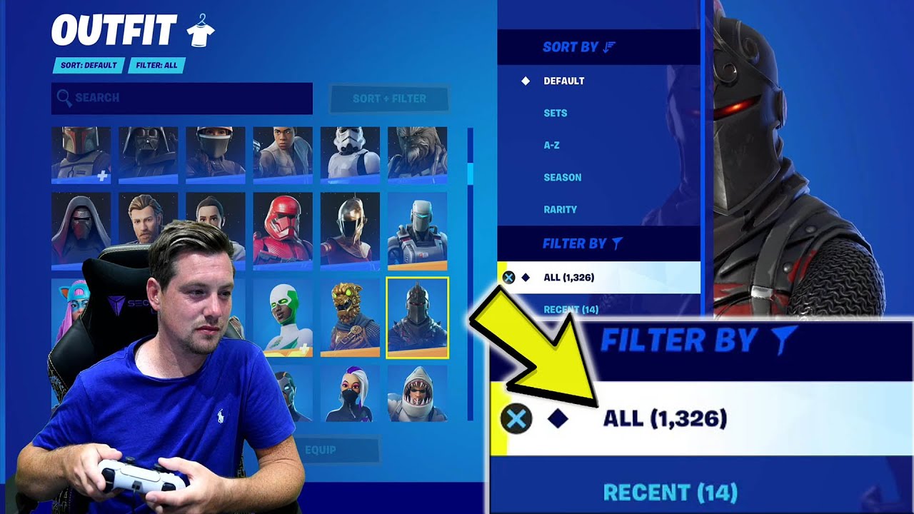 Saying ALL 1,326 Fortnite Skin Names That i Own in My Fortnite Locker WORLDS EXPENSIVE LOCKER 2022