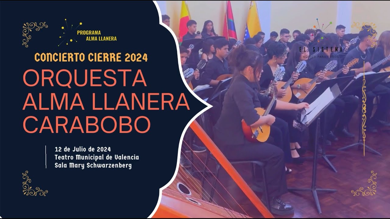 CONCIERTO Orquesta Regional Alma Llanera. Julio 2024