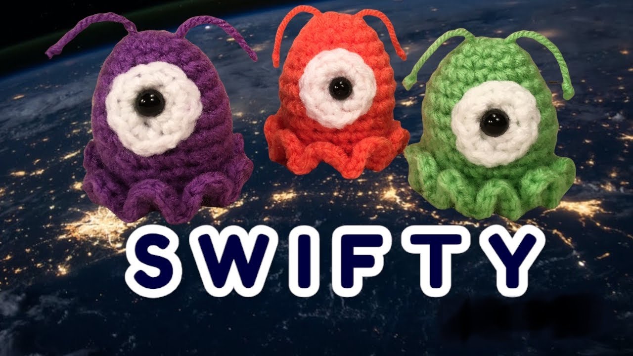 Crochet alien brain slug futurama RAOK