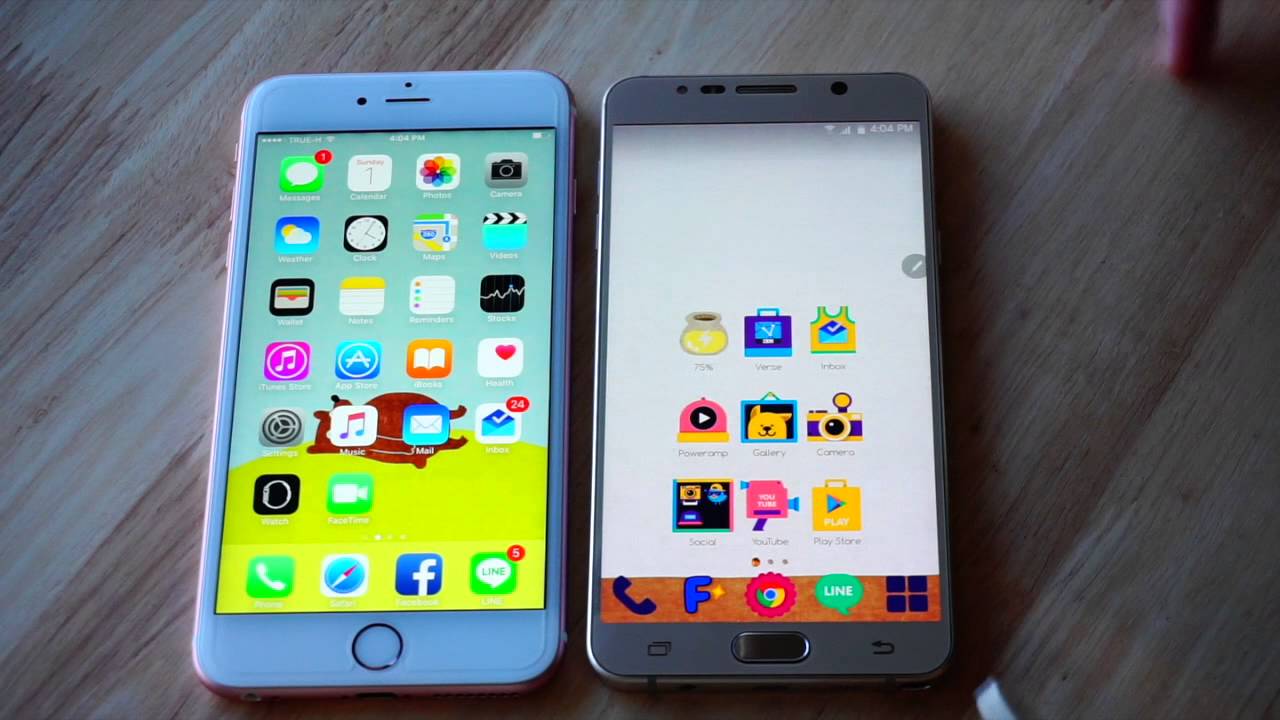 +++ รีวิว iPhone 6s Plus Rose Gold VS Galaxy Note 5 +++ ยกที่ 1