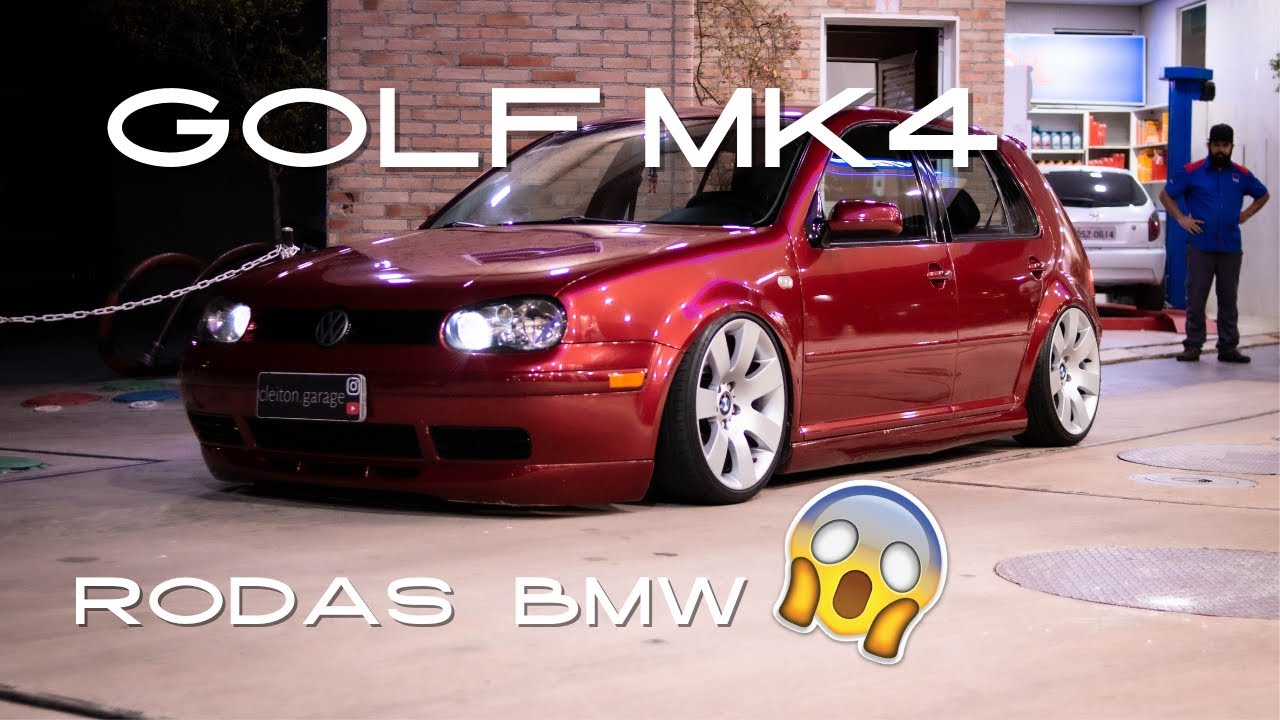 PINTOU ATÉ O MOTOR!? GOLF MK4 com RODAS de BMW