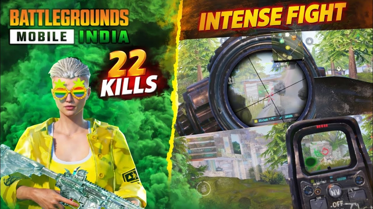 22 Kills ☠️🥱|| Intense Fight 💀 || Use Headphones 🎧☠️ || BGMI