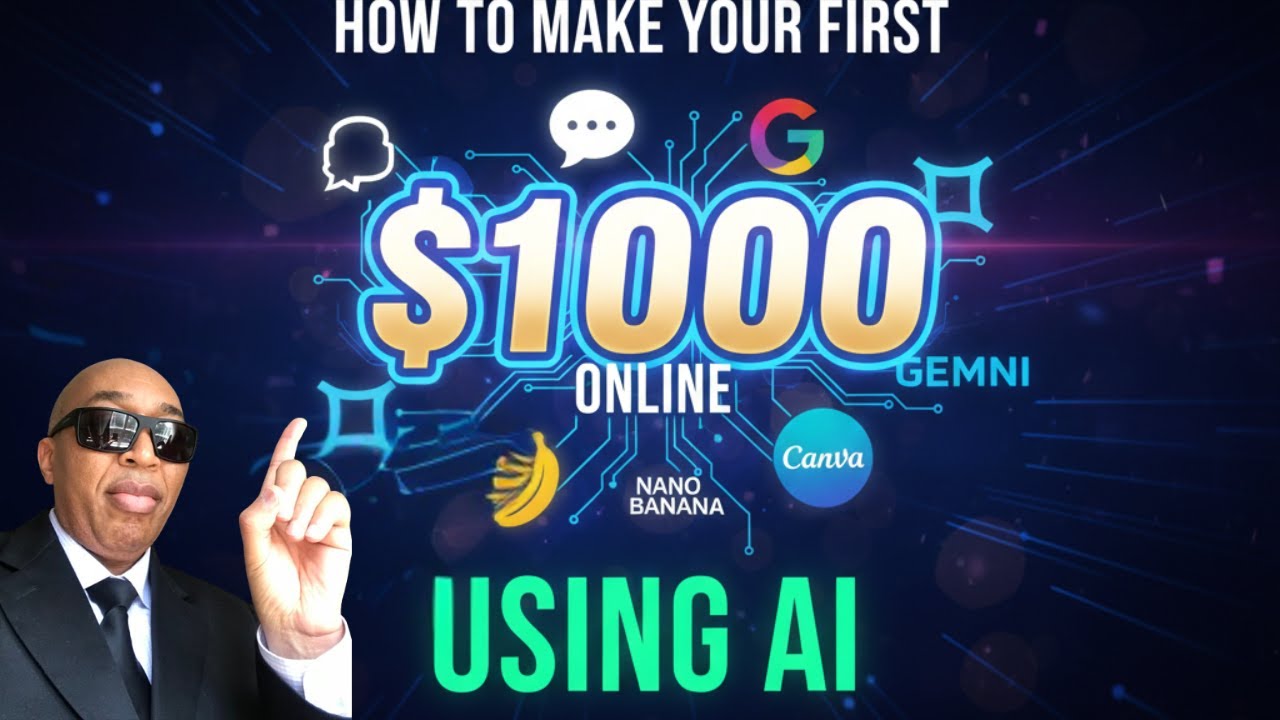 Day 17:  HOW TO MAKE YOUR FIRST $1000 ONLINE USING AI- ChatGPT, Gemini, Nano Banana, Canva