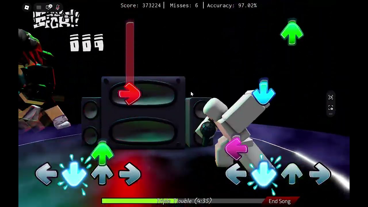 playing triple trouble in roblox