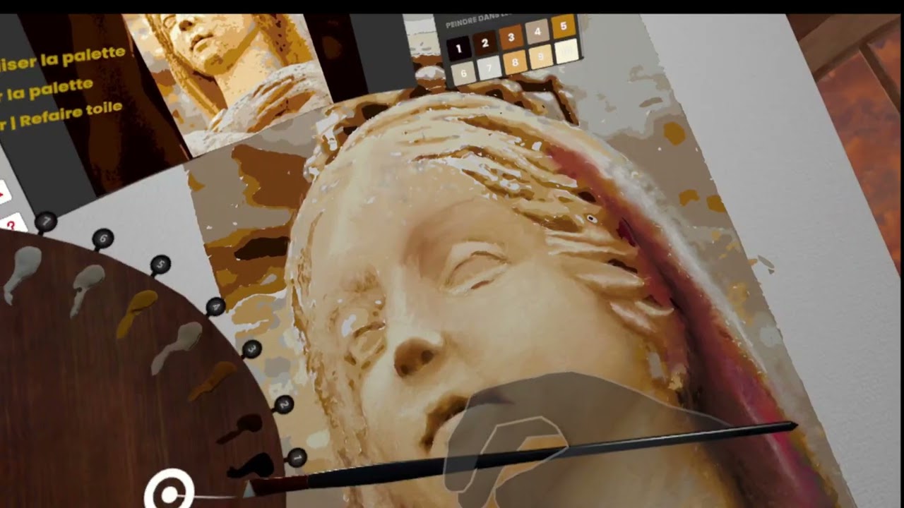 La Vierge De Rocamadour Tuto N°5 : Oil painting  Vermillion VR 