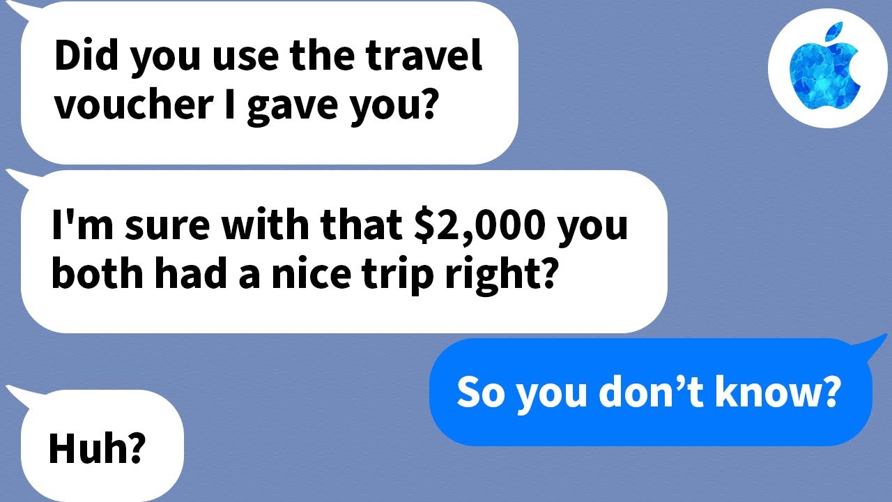 【Apple】My dad gave my husband and I a voucher for an overseas vacation