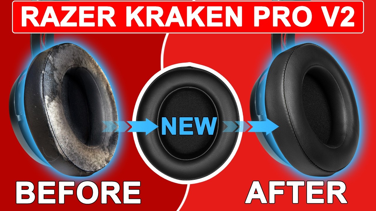 SOULWIT® | How to Replace Razer Kraken Pro V2, Kraken 7.1 V2, Kraken Stormtrooper Earpads