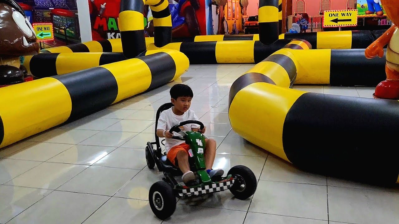 SERU❗️Main Gokart, Mandi Bola, Trampolin, Mobil-Mobilan || Dino Mall Jatim Park 3 || Raphael Joen