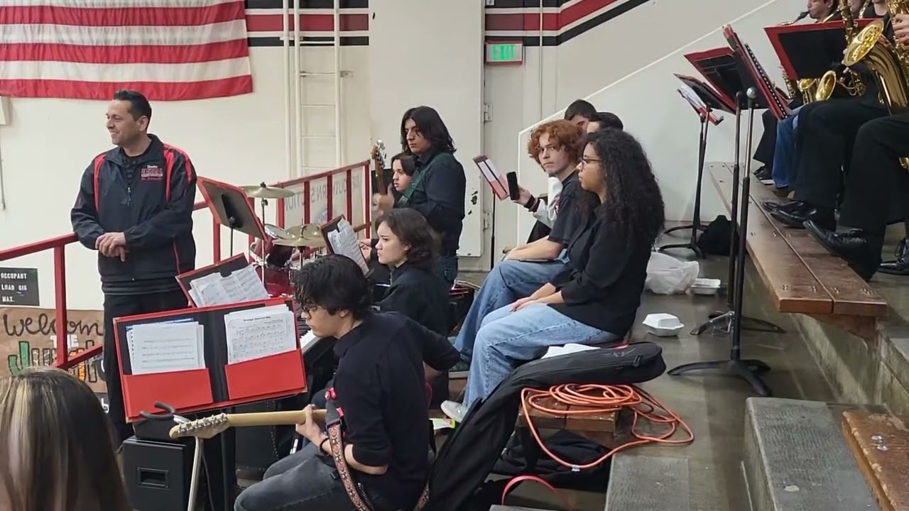 Glendora High School jazz band basketball home game 