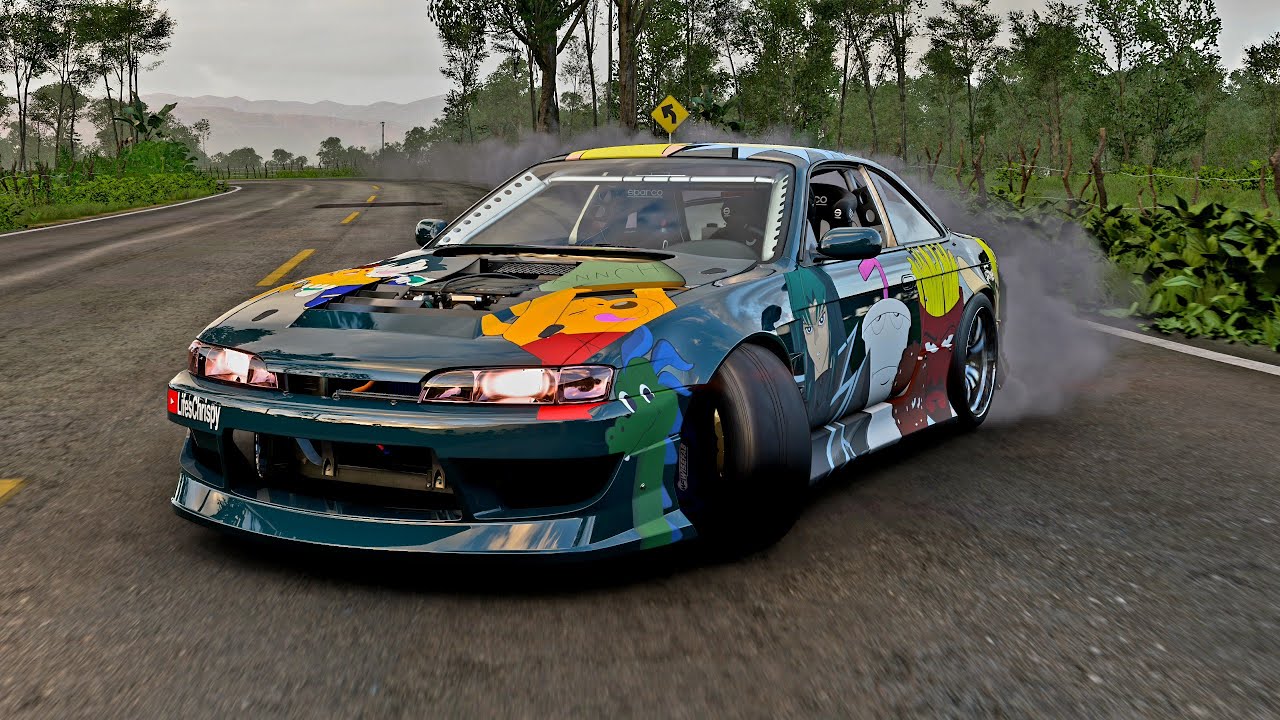Forza Horizon 5 | Engine ASMR | Drift Zones | 1996 Nissan 240SX | Formula Drift