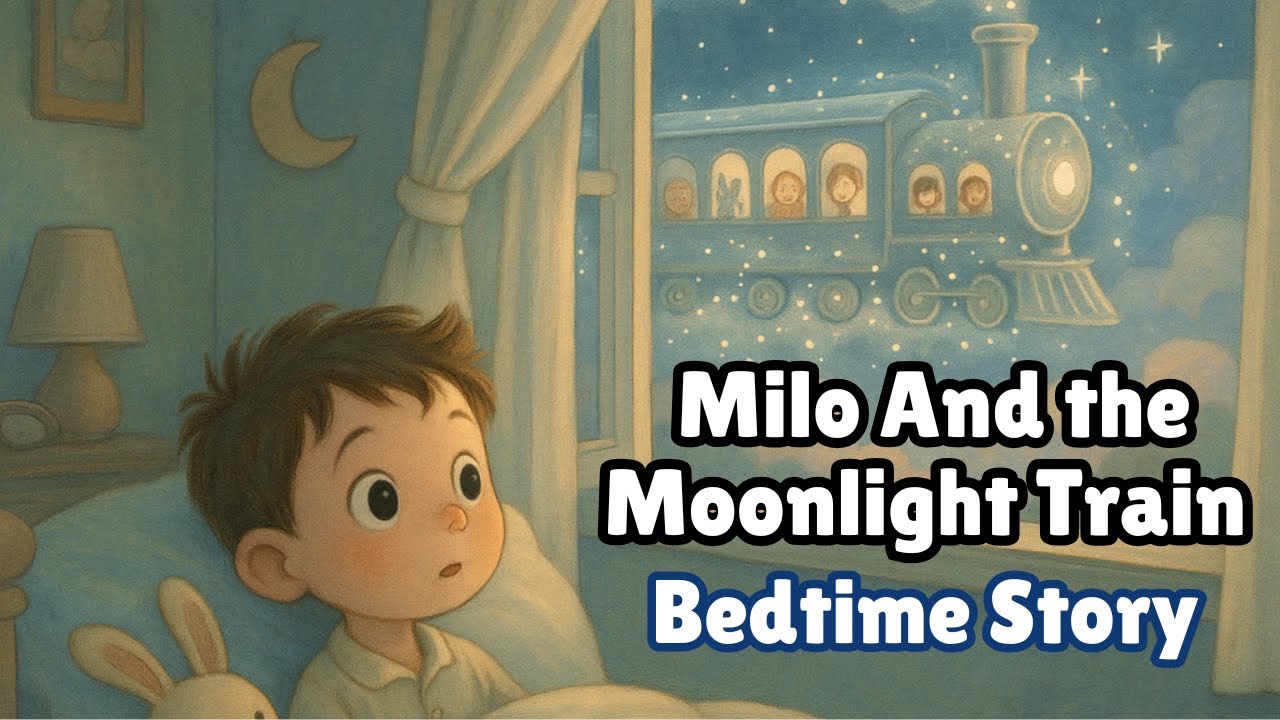 Milo and the Moonlight Train 🌙 | Magical Bedtime Story for Kids | Sleepytime Tales