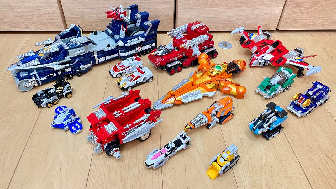 【PowerRangers Operation Overdrive All Megazord】ちょっとした冒険⁉️轟轟戦隊ボウケンジャーの全DXロボで遊んでみた