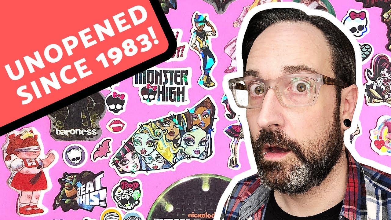Let's Stick Vintage Stickers In Our Sticker Book!