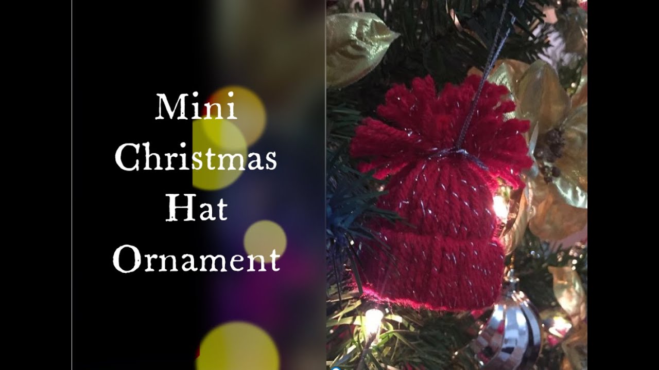 Mini Christmas Hat Ornament Tutorial
