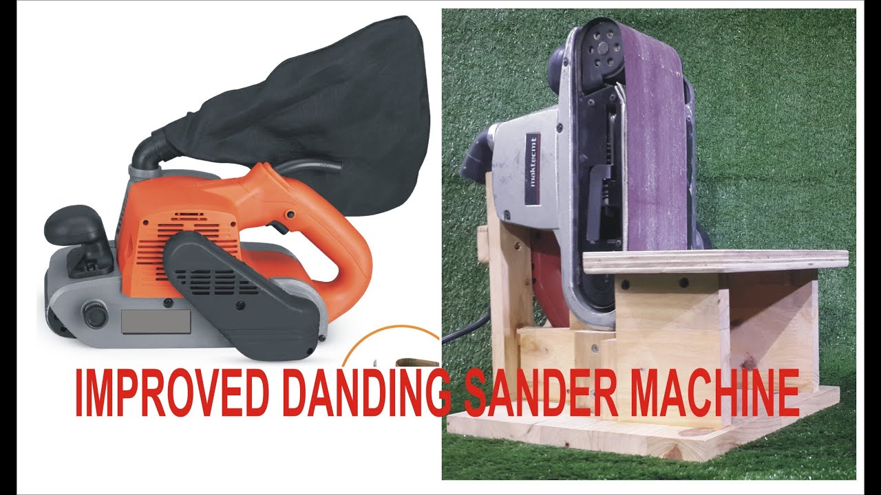 convert belt sander into desktop sander