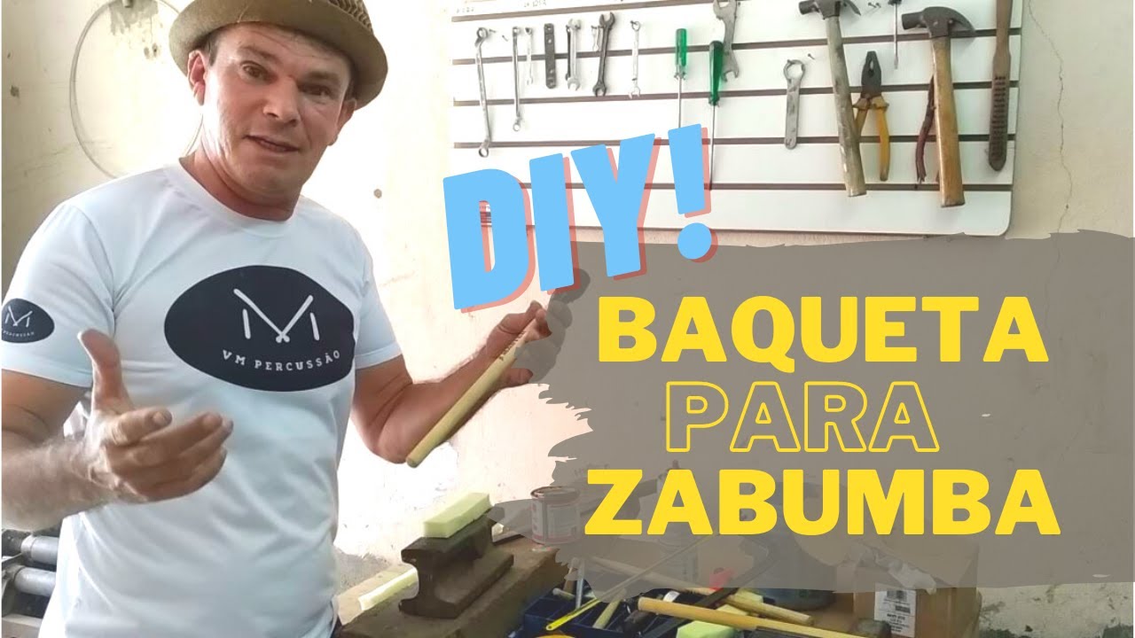 COMO FAZER BAQUETA PARA ZABUMBA [DIY] - Vitor Meneses
