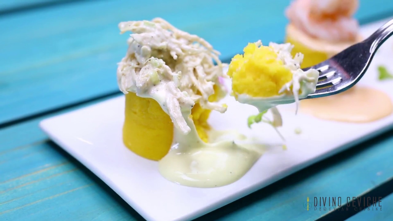 How to prepare Mini Peruvian Causas | Divino Ceviche