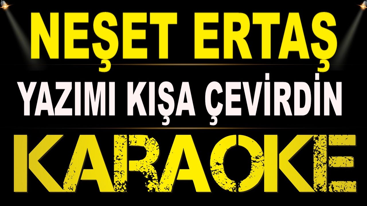 Neşet Ertaş - Yazımı Kışa Çevirdin Leylam / Karaoke / Md Altyapı / Cover / Lyrics / HQ