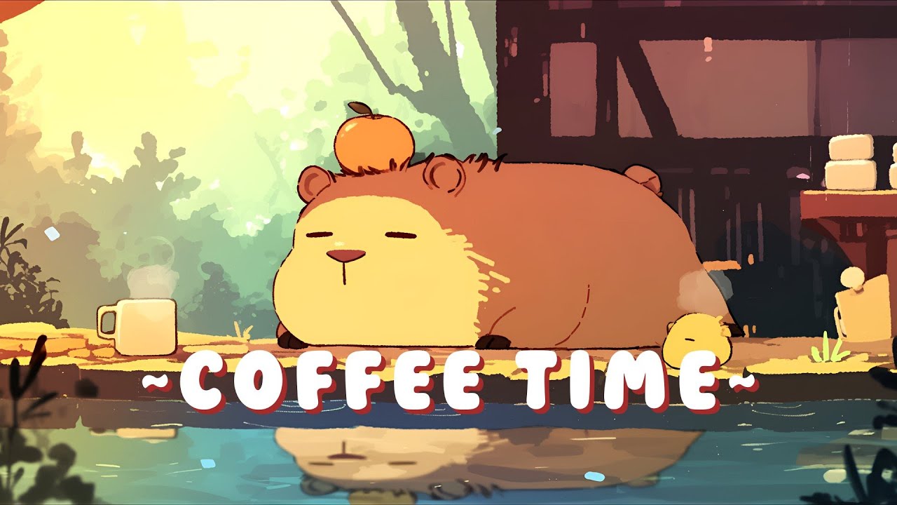 [Full Hour] 24/7 Capybara Lofi Beats | Chill Beats to Help You Relax 🦫 🍵 ✨ | Continuous Mix