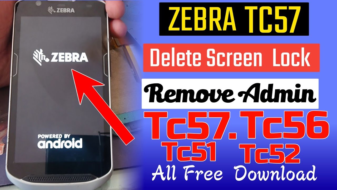 How to get to Recovery Hard Reset Zebra TC57,TC56. Delete Pin, Pattern, Password Lock, Admin lock.