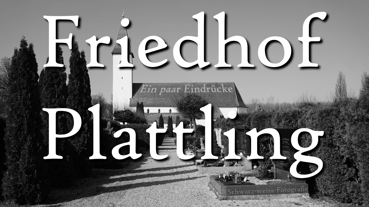 Friedhof Plattling - Ein paar Eindrücke - Schwarz-weiss-Fotografie - Fotovideo - Slideshow