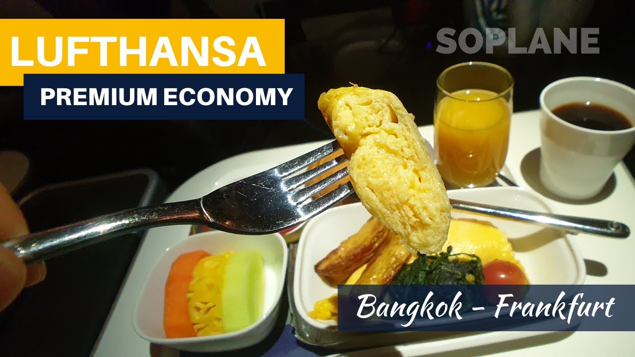 LUFTHANSA Premium Economy A380 Bangkok to Frankfurt TRIP REPORT