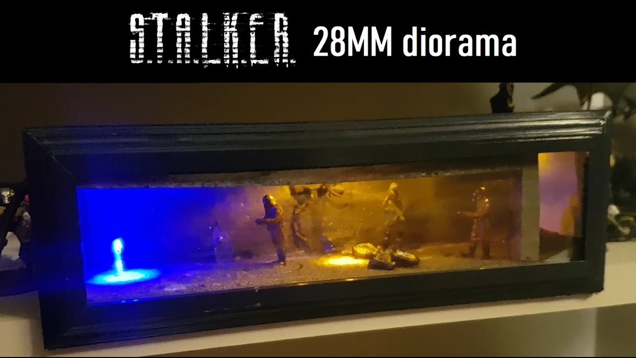 S.T.A.L.K.E.R. underground diorama. 28mm