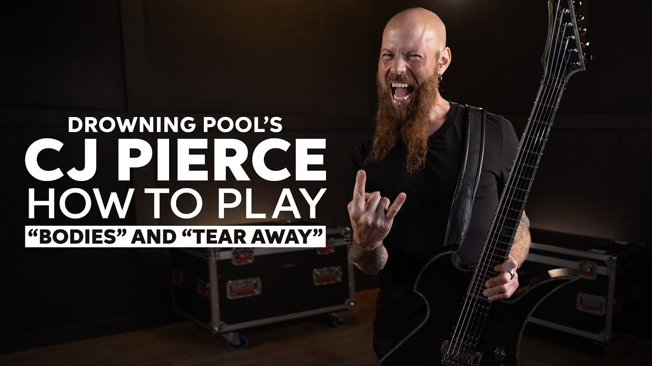 Drowning Pool’s CJ Pierce | “Bodies” and “Tear Away”” Guitar Lesson
