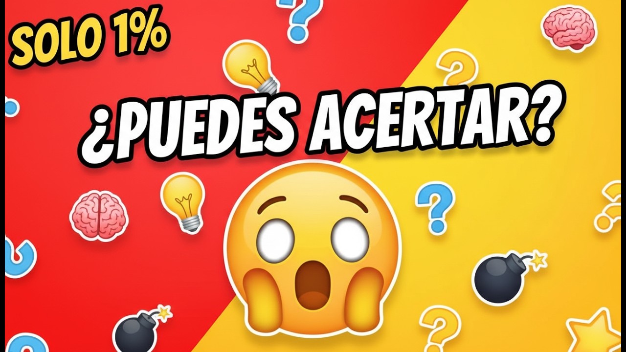 ¿PUEDES ACERTAR? 😱 | 30 ADIVINA LA PALABRA CON EMOJIS | SOLO 1% LO LOGRA