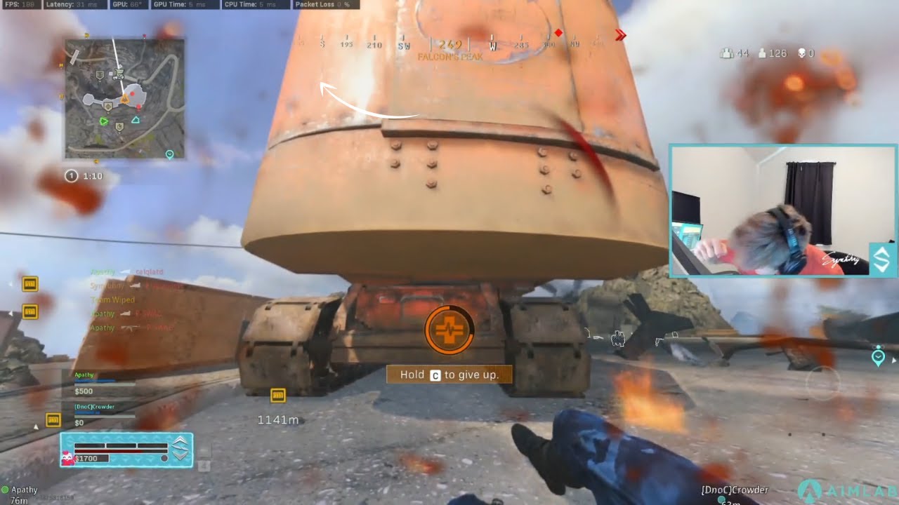 SYMFUHNY RAGES AND ALMOST BROKE HIS MONITOR AFTER GETTING DOWN 😂