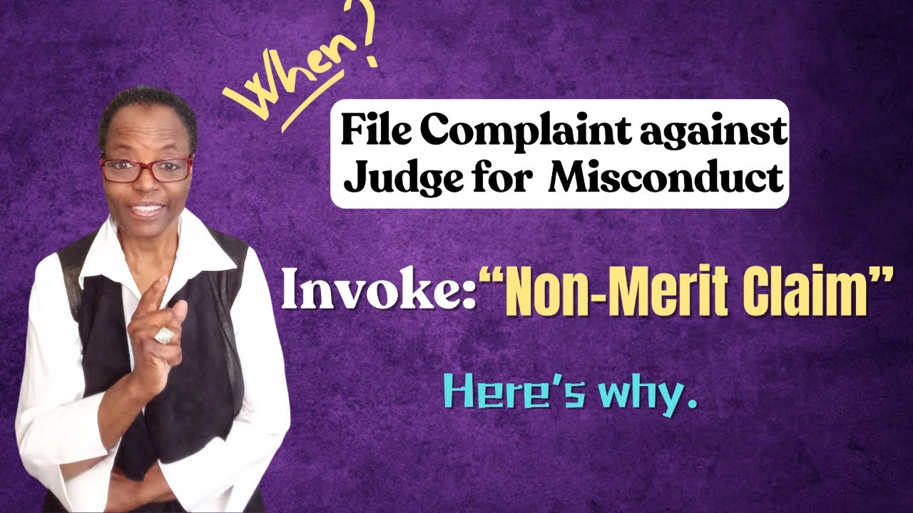 The Power Of A Judicial Misconduct Claim Against Court Awarded Sanctions Or A Threat Of Sanctions.