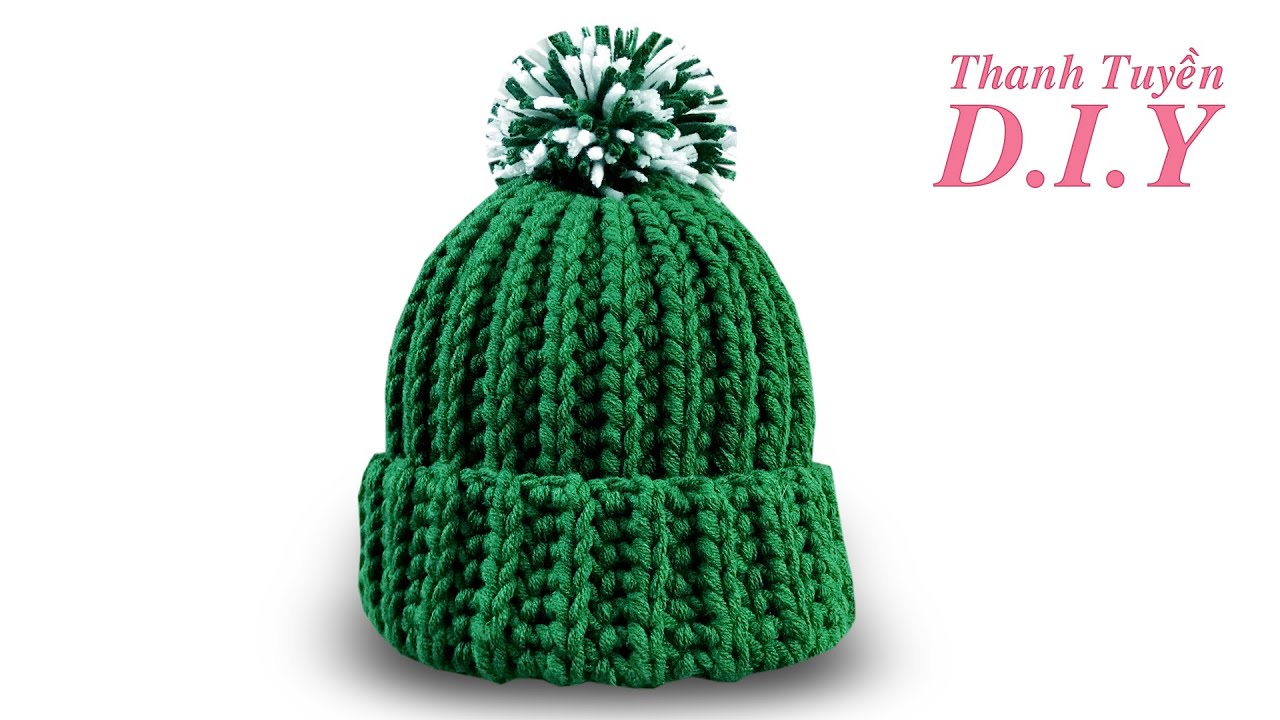 Cách Móc Nón Mùa Đông Rất Dễ | Thanh Tuyền DIY | Crochet