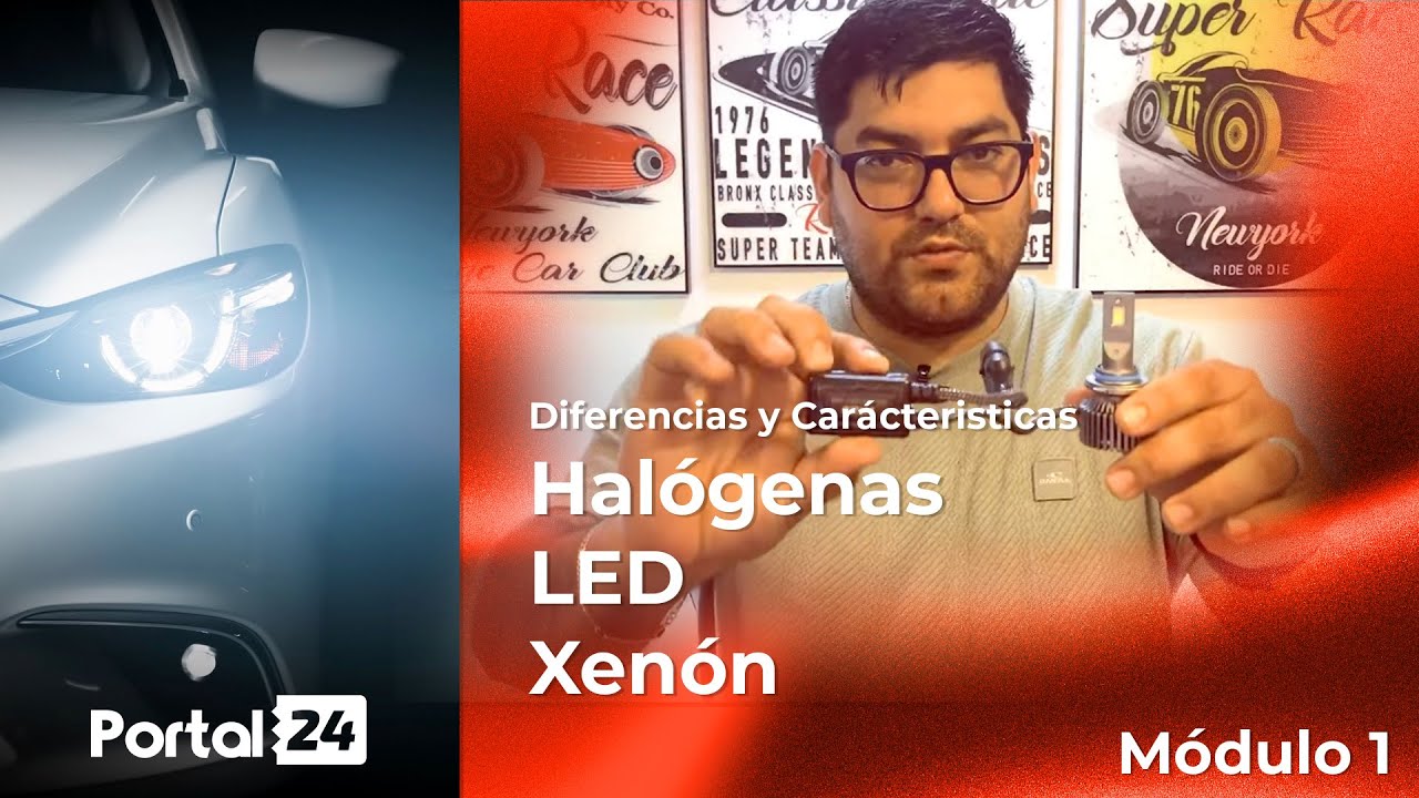 2 - Tipos de Ampolletas (halógenas, LED y Xenón)