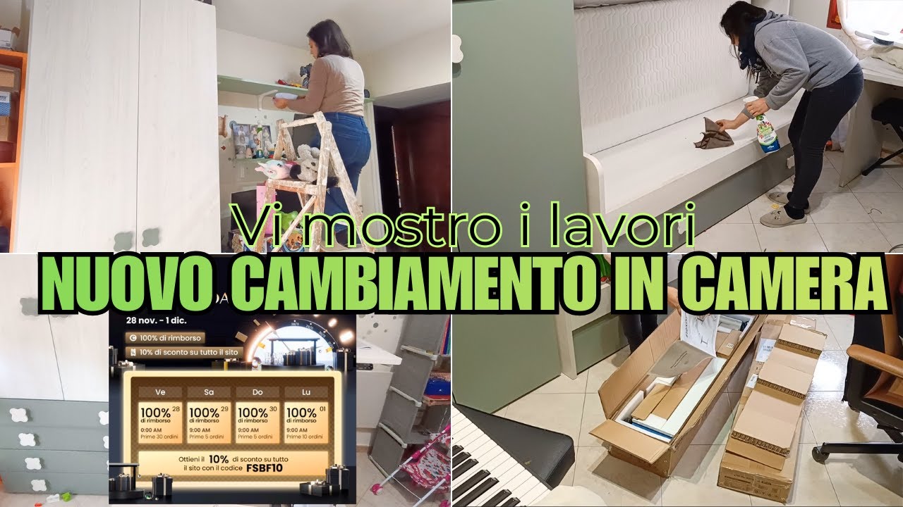 Prime Pulizie dopo i LAVORI/FLEXISPOT in camera dei bimbi/Ancora malanni