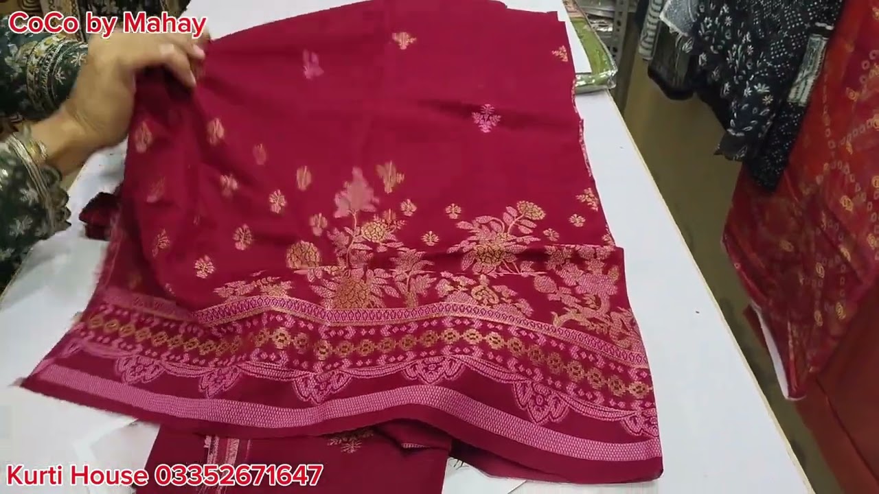 Coco by Mahay Jacquard Lawn 3 pcs Unstitched New Collection