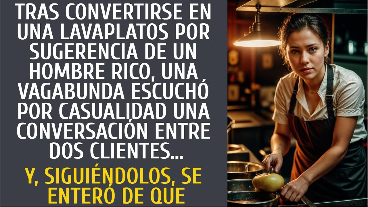 Tras convertirse en una lavaplatos por sugerencia de un hombre rico, una vagabunda escuchó por…