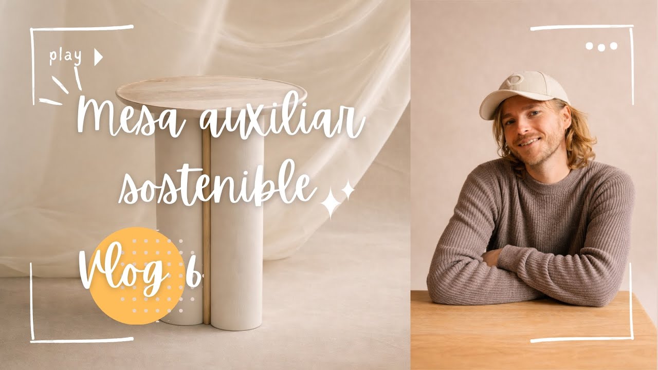 Mesita de café sostenible | Diseño DIY con materiales reciclados